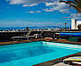 Holiday apartment villalavega, Spain, Lanzarote, Tias, Tias: View from pool and garden