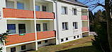 Holiday apartment Ferienwohnung Weitersglashütte, Germany, Saxony, Ore Mountains, Eibenstock OT Weitersglashütte: Living room with 2 armchairs,sofa+dining area+TV